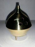 Brass Cone Incense Burner--Round